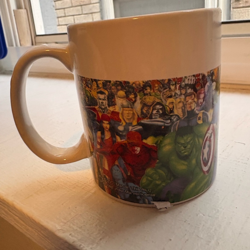 Marvel Characters White Mug